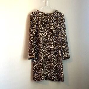 J Crew Leopard Shift Dress Sz 4